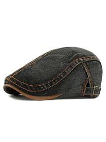 1pc Men's Beret Hat, Windproof, Sun Protection, UV Protection, 3D Design, Foldable, Fashionable & Versatile, Elegant Style, Soft & Comfortable, Breathable, Multi-Functional, Flattering, Slimming Face, Suitable For Beach, Outing, Hiking, Cycling, Travel, Commuting, Outdoor, Street, Dating, Trekking And Various Occasions - Multicolor - View 8