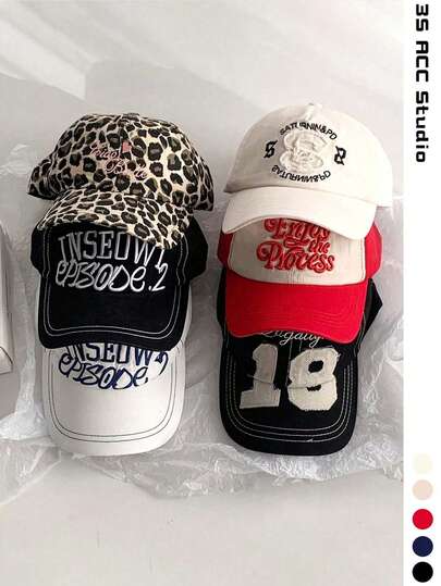 1 PC Soft Top Niche White Snapback Hat, Vintage Embroidered Unisex Baseball Cap, Fashionable Street Style With American Letter Embroidery, Soft Top Curved Brim Sun Hat