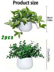 1 buah Tanaman Ivy Hijau Simulasi, Tanaman Hijau, Bunga Plastik, Bunga Palsu, Set Bunga Simulasi, Dekorasi Bonsai, Ruang Tamu, Rangkaian Bunga, Tanaman Pot - Hijau - View 28