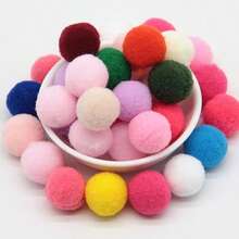 10/15/20/25/30/40/50mm Fluffy Mini Pom Poms, Christmas Red Plush Balls, Mixed Color Soft Fur Balls, Handmade Clothing, Wedding Decoration, DIY Pom Poms, Felt Balls, Sewing Craft Accessories - PM - View 17