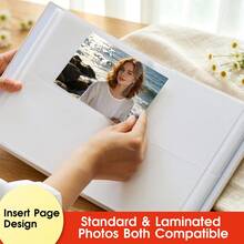 1pc Photo Album For 4*6inch Photos, Large Capacity, Full Landscape Pocket Design, 6 Inch 200 Photos, Suitable For Organizing Travel Memories And Group Photos From Various Events - A - View 4