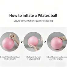 Home Fitness Set, Fabric Hip Resistance Band + Mini Pilates Yoga Ball, For Hip, Leg, Core Muscle Training - A - View 6