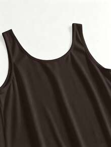 Maternity Jumpsuit Fashion Sporty Comfortable Loungewear - Coffee Brown - View 7
