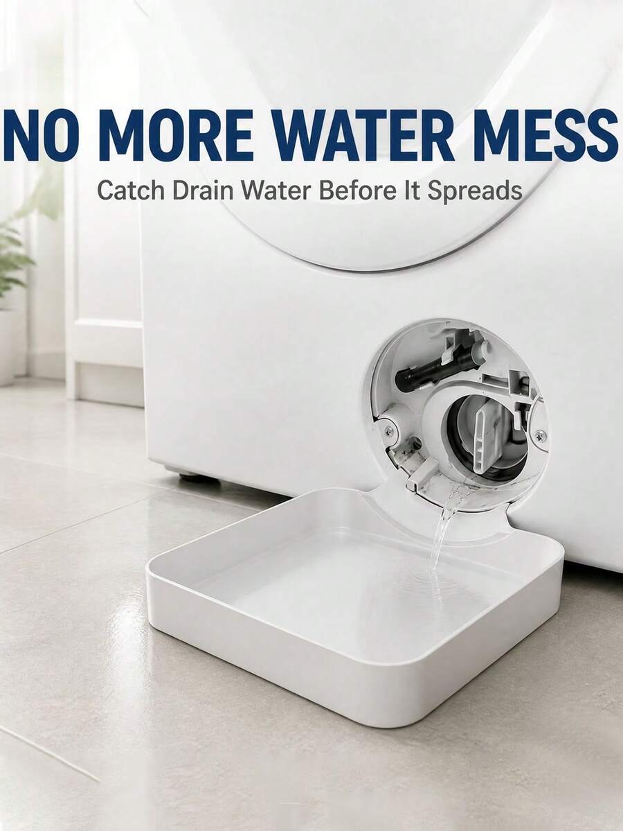 2pcs Washing Machine Drain Pan, Effectively Prevent Laundry Room Washing Machine Water Leakage And Flooding - A - View 1
