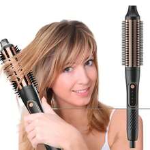 Electric Curling Iron | 38mm Heated Round Brush For Voluminous Curls | 3 Temperature Settings | Fast Styling | Easy To Use | Hair Curling Tool, Women's Holiday Gift - Multicolor - View 12