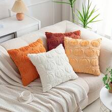 1 buah/2 buah Sarung Bantal Beludru Bordir Halloween, Cocok untuk Sofa Ruang Tamu, Sarung Bantal Minimalis - MultiWarna - View 4