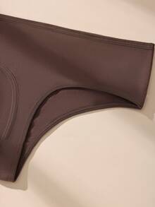 4pcs Plus Size Solid Color High Waist Cotton Women's Thong Panties, Casual And Comfortable - Multicolor - View 5