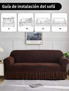 Sofa Slipcovers - Coffee Brown - View 8