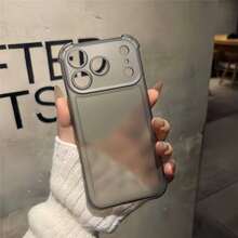 Cute Matte Clear Phone Case Compatible With IPhone 18 Pro Max 17 16 15 14 13 12 Plus Shockproof Protect Cover - Translucent Black - View 7