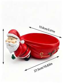1pc Christmas Decorative Storage Ornament. Designed Specifically For Storing Small Jewelry And Miniature Accessories. It Is An Exquisite Desktop Decoration For Christmas Home Decor And Can Also Be A Great Holiday Gift. - Multicolor - View 8