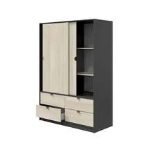 Dmora Bedroom Armoires - Black - View 6