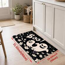 1/2pcs Halloween Ghost Pattern, Vintage Diatomaceous Earth Bath Mat, Super Absorbent, Non-Slip, Perfect For Bathroom, Kitchen And Dining Room, Quick Drying, Machine Washable, Perfect Gift For Home Decor And Bathroom Mat - Multicolor - View 9