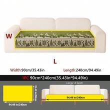 1PC Green Christmas Decorative Chenille Sofa Cushion, Anti‑Slip All‑Season Sofa Protector Cover, Machine Washable For Living Room Bedroom Home Decoration - Green - View 15