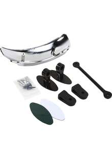 1PC Full-Field Wide-Angle Universal Rearview Mirror Without Blind Area Suitable For Motorcycles And Off-Road Vehicles Durable And Shock-Proof Motorcycle Outdoor Riding Driving Accessories - Silver - View 6