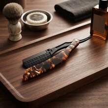 Folding Straight Razor With Tortoise Shell Handle, Barber Shaving Razor For Beard Trimming And Grooming - Safety Razor - View 7
