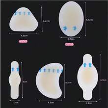 10pcs Multi-Shape Gel Waterproof Patches, Waterproof Self-Adhesive Foot Protection Patches, Soft Anti-Friction Cushion Pads For Heel, Toe And Foot - Multicolor - View 5