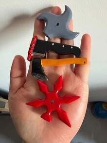 Kreativer magnetischer Kühlschrankmagnet 3D stereoskopische Dekoration einzigartiges Geschenk lustiger Kühlschrankmagnet Messer Axt magischer magnetischer Kühlschrankmagnet - Verschiedenfarbig - Übersicht 9