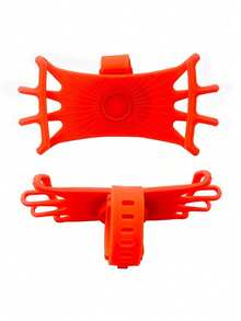 1pc 360° Rotatable Elastic Band Tubular Mount Bracket, Flexible Silicone Wrap Fixing Holder, Universal Handheld Device Mount, Suitable For Round Tube Handle, Home Outdoor Travel Supplies - Multicolor - View 10