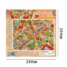 A Set Of DIY Scene‑Building Stickers,DIY Handcraft Stress‑Relief Scene Stickers,Leisure Time Puzzle Materials For Students To Relax - All-in-one - View 4