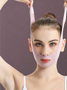1 Women's Face Mask, Face-Lifting, V-Shape Face-Lifting Band, Sleep Chin Strap, Comfortable Face Strap-Suitable For Home Use And Back-To-School Season - Multicolor - View 5