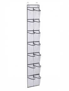 40/24/14 Pocket Large Mesh Hanging Shoe Rack Organizer, Over-The-Door Hanging Shoe Storage With Mesh Pockets For Home, Entryway, Bedroom, Dorm, Classroom, Back To School, Flip-Flops, Men's And Women's Shoes - View 13