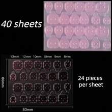 24-2400pcs Waterproof Pink Breathable Nail Stickers, Strong Adhesive False Nail Patches - Upgraded Version - View 18