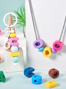 50/100/250pcs Large Colorful Letter Beads For Jewelry Making Kit, Acrylic Alphabet Spacer Beads For Bag Chain, Necklace Jewelry Craft, Holiday Gifts - Alphabet Beads - View 4