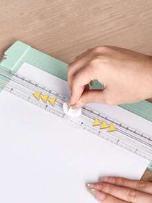 A4 Paper Cutter And Ruler Set, Suitable For DIY Card Making, Scrapbooking, Paper Crafting - Manual Operation, Portable, Suitable For Hobbyists And Office Use - Multicolor - View 2