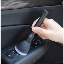 2Pcs Car Interior Detailing Brush Set - Soft Bristle Cleaning Tools For Air Vents, Dashboard & Crevices, Dual Size For Deep Dust Removal - A - View 9
