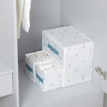 Nueva caja de almacenamiento de ropa estilo cajón, organizador de armario de tela para el hogar - Multicolor - Ver 10