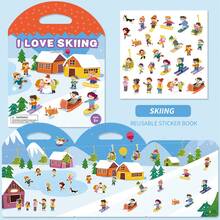 Quiet Time Busy Book With Jelly Stickers - Christmas And Halloween Theme Portable Learning, Suitable For & Toddler Activity Books - Multicolor - View 17