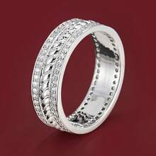 1pc Personalized Spiral Shaped Design Cubic Zirconia Inlaid Fashion Ring For Women - Multicolor - View 1