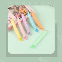 Colorful 5-In-1 Multifunctional Ballpoint Pen Set, Includes Ruler/Trackball Pen/Ballpoint Pen/Highlighter/Phone Stand, Suitable For Students' Daily And Office Use, Exquisite Multifunctional Stationery Gift Set - A - View 4