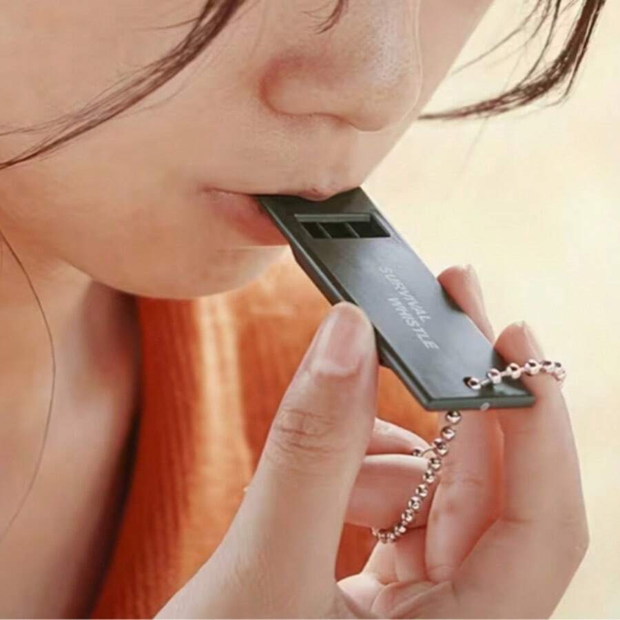 10/5/1pc Peluit Bertahan Hidup Super Keras, Cocok Untuk Keadaan Darurat di Luar Ruangan, Mendaki, Berkemah, dan Keselamatan Olahraga - Desain Tahan Lama, Ringkas, dan Ringan, Dengan Gantungan Kunci Peluit Sinyal Penyelamat (Warna Acak)