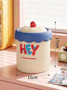 10pcs/1pc Desktop Trash Can, Mini Countertop Waste Bin With Lid, Solid Plain Pattern Plastic Material, Playful Kawaii Style, All‑Season, For Adults, Home Bedroom Office Desk Use, Squishy Lightweight Small Garbage Holder For Tabletop Tidying - Multiple Styles - View 13