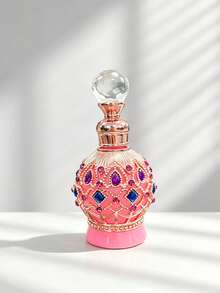 20ml Elegant Vintage-Style Rhinestone Enamel Dropper Bottle, Mini Refillable Container, Portable For Travel Or Holidays, Personal Care, Perfume And Essential Oil Decanter, Ideal Gift For Girls (Empty Bottle Only) - View 8
