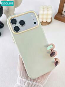 KOOLIFE Candy Color Contrast Camera Frame Phone Case Soft TPU Shockproof Protective Phone Cover For IPhone 18 Pro Max,17,17Pro Max,16Pro,15Pro Max,13pro,15,14,14Pro,13 - Light Green - View 2