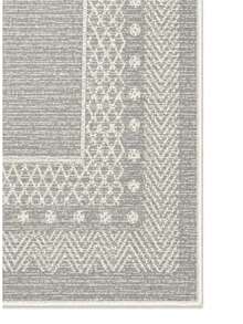 Chilai Home Minimalist Geometric Print Area Rug, Modern Black And White Floor Mat For Living Room, Bedroom & Home Decor, Made In Turkey - Grey - View 4