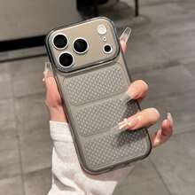 DECOPHONE Hollow 3-Layer Pattern Lightweight Phone Case, Compatible With Apple 17 Series Transparent Protective Shell - Black - View 2