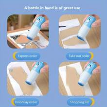 2-In-1 Portable Identity Cover Stamp Correction Tool, Includes Pen And Box Cutter, Pocket Size, Address Blocker, Identity Masking Tool, With Box Cutter, For Covering ID Address, Multi-Functional Reusable Tool, Packaging Labels, Bills, Office And Home Supplies - Multicolor - View 6