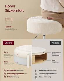 Schminkhocker - Beige - Übersicht 3