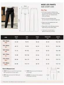 High Waist Double Button Design Trousers For School And Commute - Black - View 6