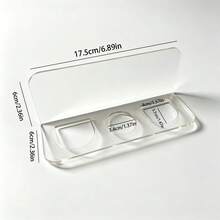 1 pieza Estante multifuncional para baño con soporte para peine, caja de almacenamiento montada en la pared sin necesidad de taladrar, para baño - transparente - Ver 10