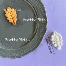Cetakan Kue Thanksgiving Bentuk Daun Musim Gugur, Pemotong Kue Bentuk Daun, Cetakan Kue PLA, Cetakan Biskuit, Fondant, Kue Pastry, Dekorasi Kue, Alat Pemanggang - Putih - View 14