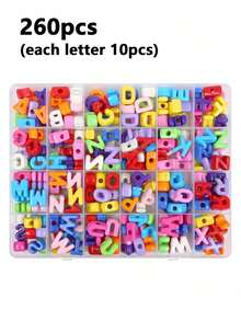 50/100/250pcs Large Colorful Letter Beads For Jewelry Making Kit, Acrylic Alphabet Spacer Beads For Bag Chain, Necklace Jewelry Craft, Holiday Gifts - Alphabet Beads - View 10