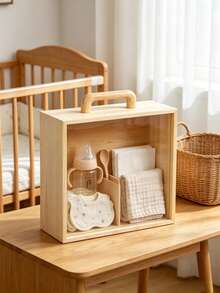Baby Feeding Transparent Storage Box, Suitable For Storing Baby Bottles, Diapers And Other Items, Ideal For Indoor Multi-Scenario Daily Storage - Multicolor - View 4
