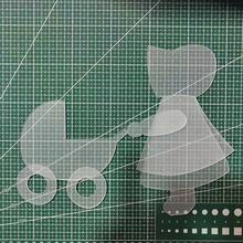 Durable Acrylic Patchwork Template - Transparent Craft Mold, Suitable For Patching, Fabric Shaping & Painting | Sewing Repair Tool, Suitable For Bedding, Pillowcases, Clothing, Bags | Precise Alignment Design, Reusable Material, Patchwork Accessories & Tools, Clothing Alteration - 1pc Transparent - View 1