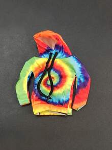 Creative Tie-Dye Colorful Personalized Car Interior Modification Decoration Funny Gear Shift Cover Dustproof Protective Sleeve - A - View 7