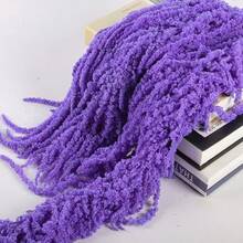 1/2/3/4/5/10pcs Artificial Hanging Amaranth Flowers, Floral Art, Hanging Floral Decor, Wedding Arch Decoration, Background Decoration - Purple - View 4