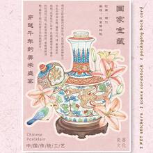 One Set Of 3D Scene‑Building Stickers, Chinese‑Style National Series National Porcelain Pottery, Decompression Children's Journal Stickers - 25.0 Panlong Pattern Bamba Vase - View 7